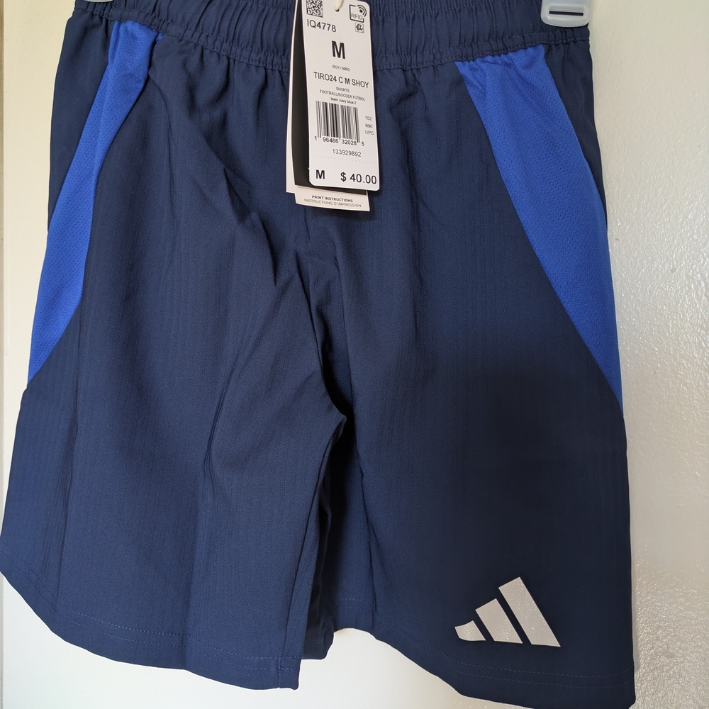 Adidas Boy's Navy and Royal Blue Athletic Shorts